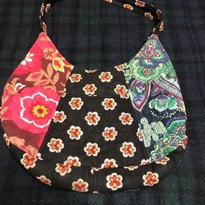 Vera Bradley Floral Patchwork Hobo Bag
